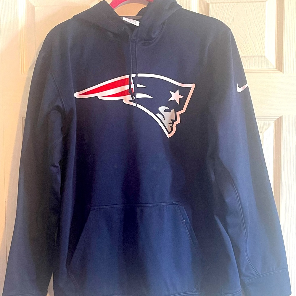 Patriots Nike hooded sweatshirt Large